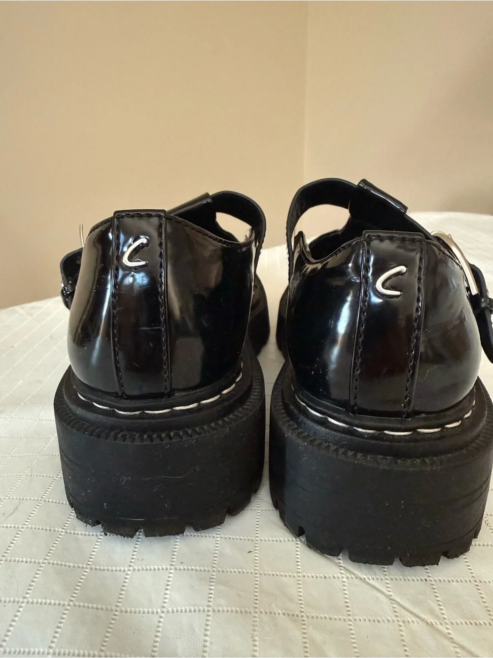 Circus by Sam Edelman Black Patent Mary Jane Platform Shoes
